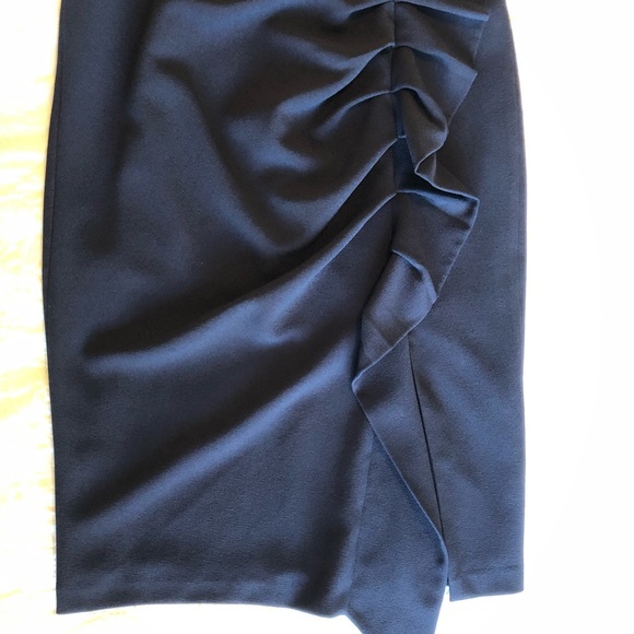 HP! Eliza J Off the Shoulders Navy Dress - Picture 5 of 9